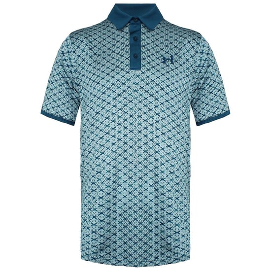 Under Armour Playoff 2.0 Mens Teal Saltire Polo Shirt