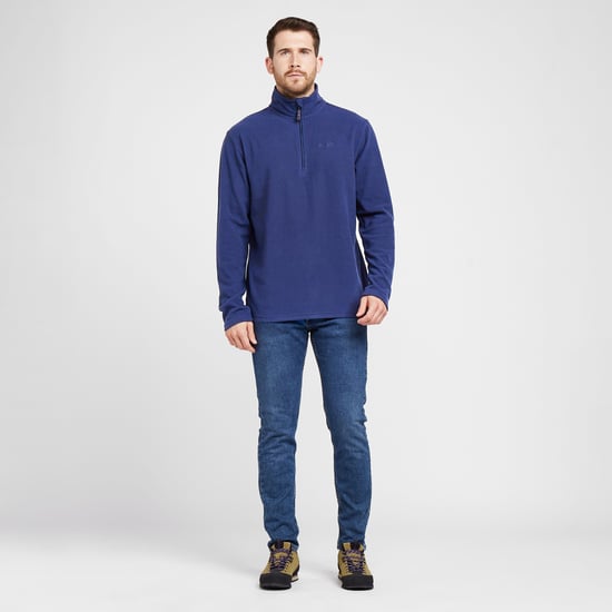 Peter Storm Men's Bracken Half Zip Recycled Polyester Fleece, Walking & Hiking Mid-layer