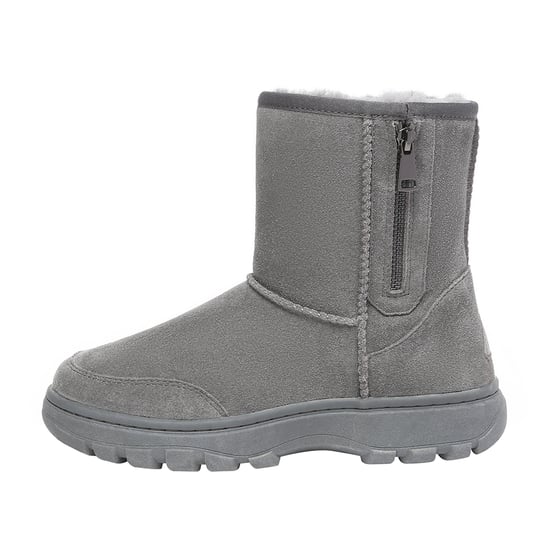 EVER AU Women Starling Zipper Short Boots - Grey