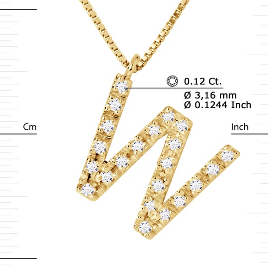 DIADEMA - Necklace with Diamonds - W - Yellow Gold - Chaine Véntienne