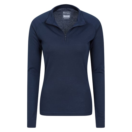 Mountain Warehouse Dames/Dames Talus Zip Neck Thermo met lange mouwen (Marine) - Image 4