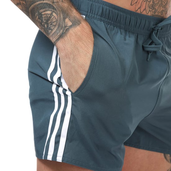 Men's adidas 3-Stripes CLX Swim Shorts in Petrol