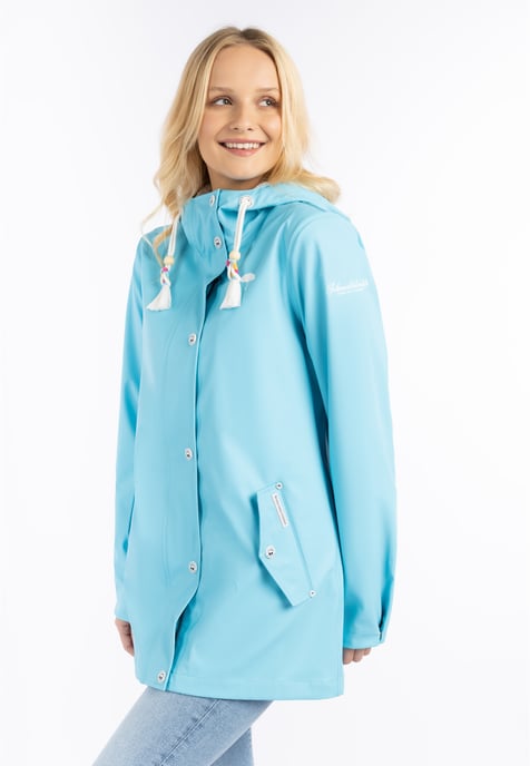 Schmuddelwedda Regenjas bridgeport Dames DONKER AQUA-280 - Image 3