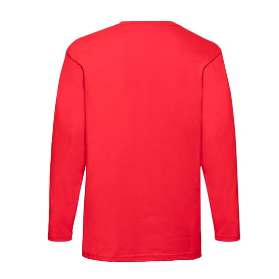 Fruit of the Loom Heren Valueweight T-shirt met lange mouwen (Rood) - Image 2