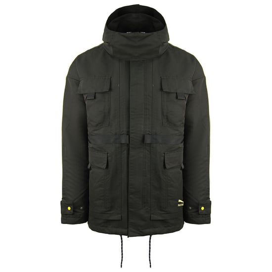 Puma x Central Saint Martins Mid Length Black Hooded Mens Jacket 598583 01