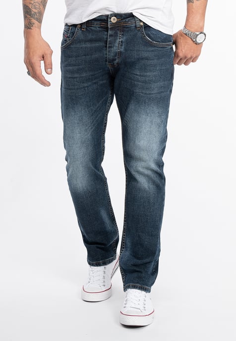 Rock Creek Jeans Straight Leg Blau - Image 1