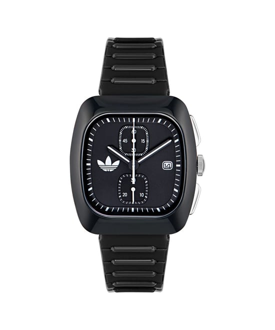 Adidas Originals Retro Wave Twee Chrono Unisex Zwarte Horloge AOSY24533 - Image 1