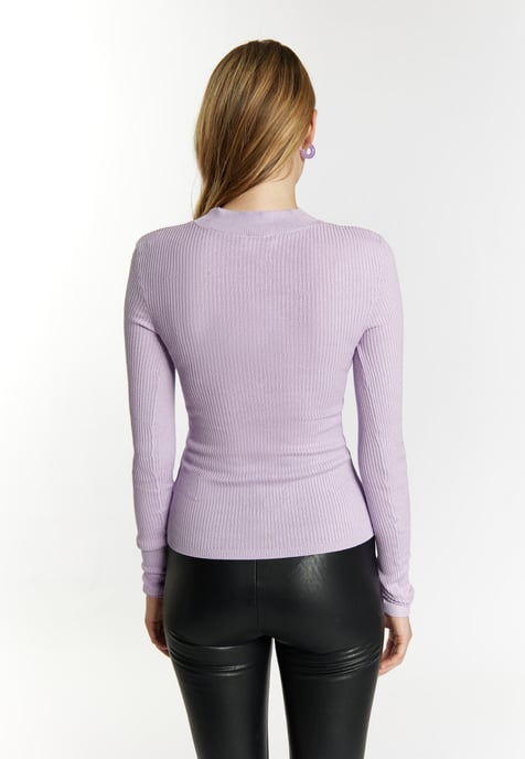 Mymo Gebreide trui Dames violet - Image 4