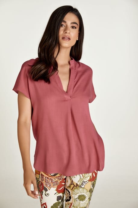Sleeveless Burgundy Linen Style Top