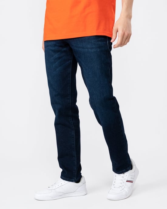 BOSS Orange Re.Maine Regular Fit Jeans in Donkerblauwe Comfort-Stretch Denim - Image 4