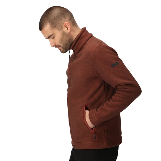 Regatta Mens Garrian II Full Zip Fleece Jacket (Burnt Henna)