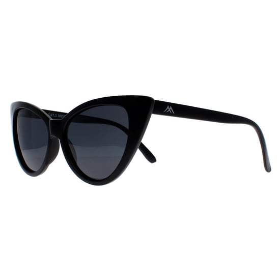 Montana Cat Eye Womens Matte Black Grey Polarized MP71