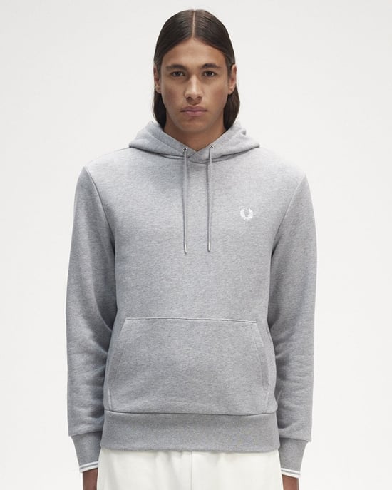 Fred Perry Heren Met Bies Capuchon Sweatshirt - Image 1