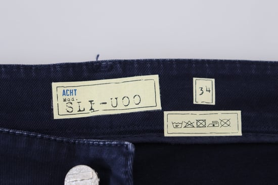 Acht Heren Blauwe Katoenen Aansluitende Slim Fit Casual Spijkerbroek - Image 5