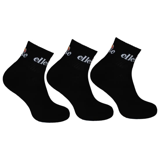 Ellesse 3-Pack Rallo Mens Black Ankle Socks - Image 1