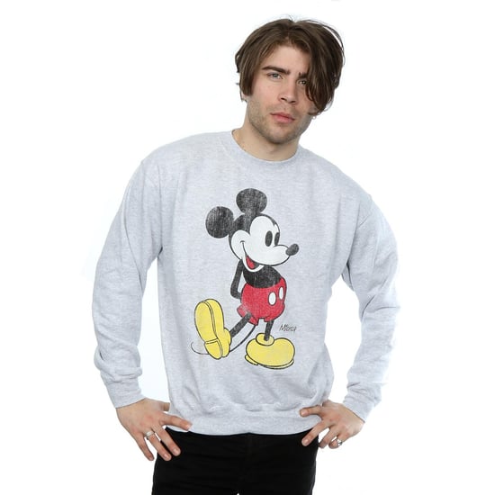 Disney Heren Mickey Mouse Classic Kick Sweatshirt (Heide Grijs) - Image 2