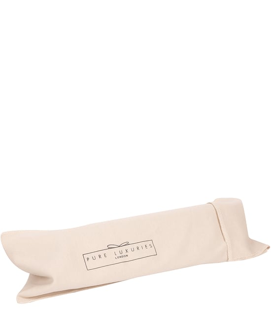 'Reeves' Black Leather Make-Up Brush Bag