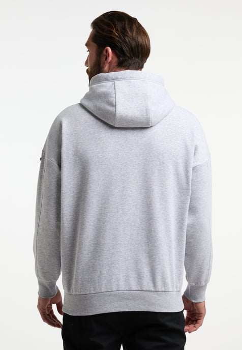 Dreimaster hooded jumper Heren licht grijs melange - Image 3