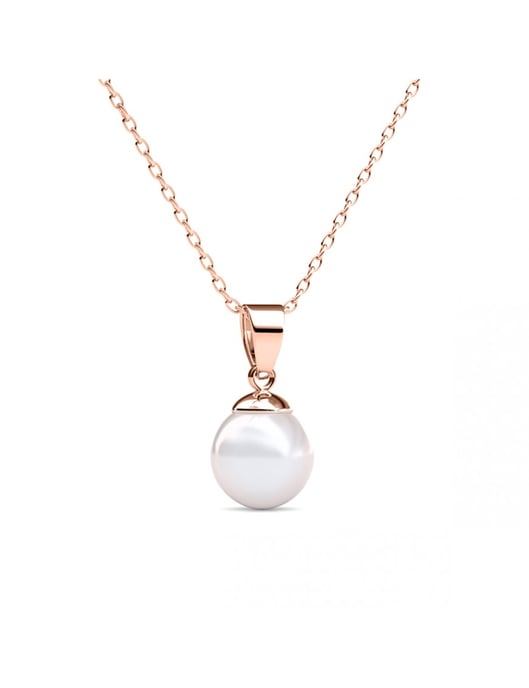 Volle Maan Parel Ketting en Hanger - Imitatie Parel - Image 4
