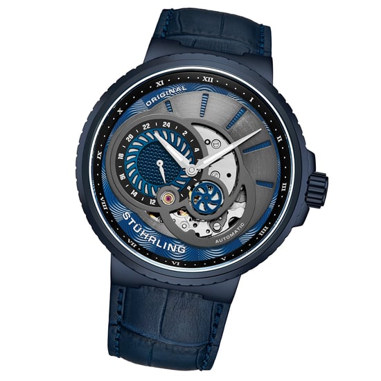 Grijs en blauw Automatisch 45mm Skeleton - Image 2