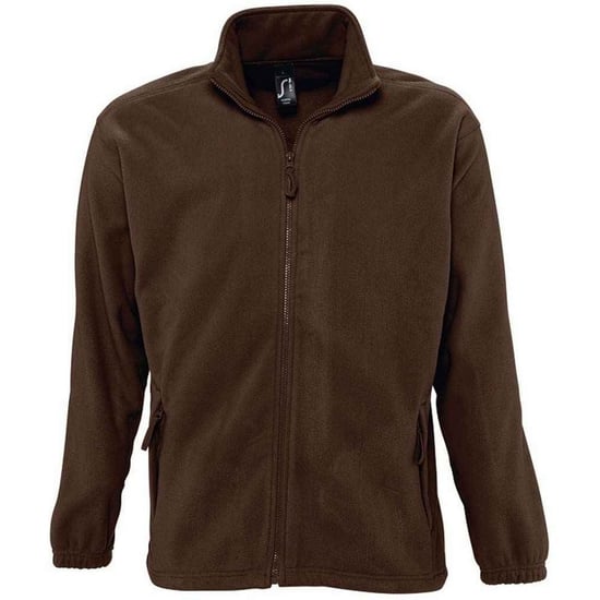 SOLS Volwassen uniseks fleecejack North (Donkere chocolade) - Image 1
