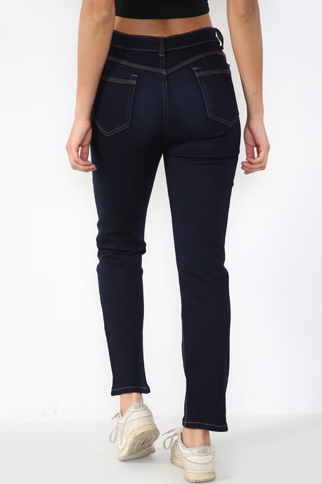 Magic Shaping hoog getailleerde jeans met rechte pijpen voor dames in indigoblauw - Image 2