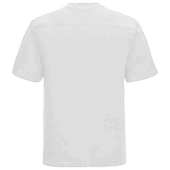 Russell Europa Heren Werkkleding Korte Mouwen Katoenen T-Shirt (Wit) - Image 2