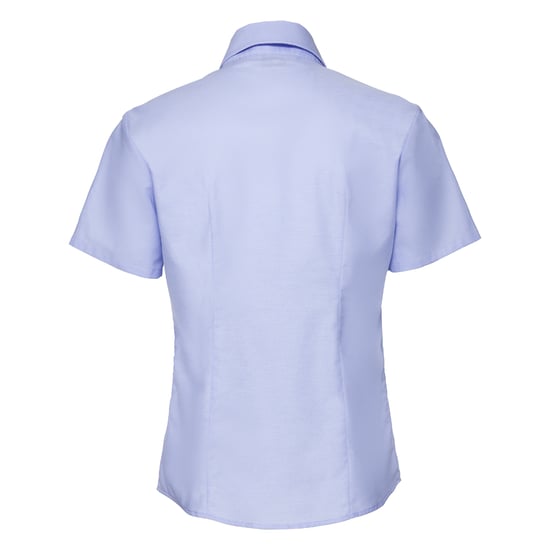 Russell Collection Dames/Dames Oxford Overhemd Met Korte Mouwen (Oxford Blauw) - Image 2