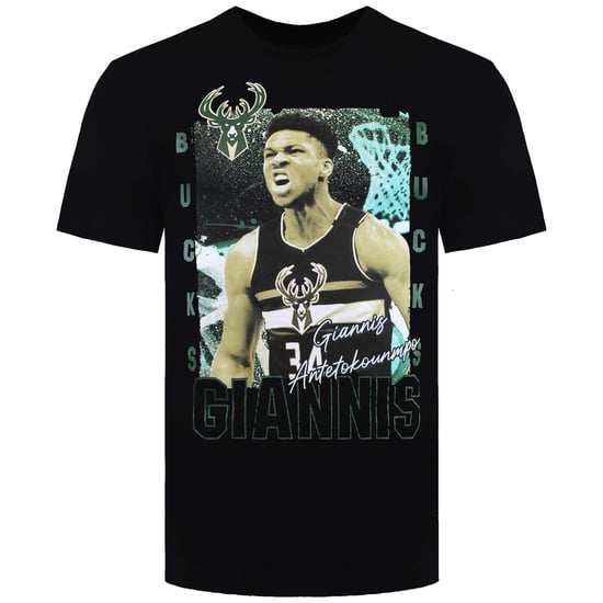 NBA Milwaukee Bucks 34 Giannis Antetokounmpo Kinderen Viering T-shirt - Image 1