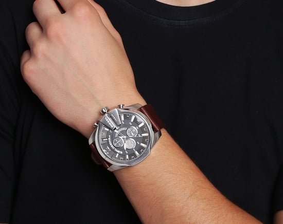 Diesel Mega Chief Heren Horloge Bruin DZ4290 - Image 6