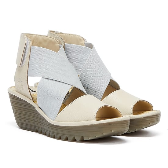 Fly London Yuba Dames Off White Sandalen - Image 1
