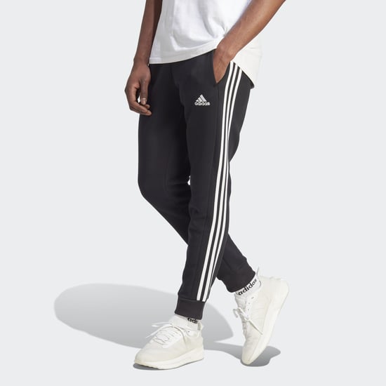 Essentials Fleece 3-Stripes Tapered Cuff Pants - Image 1