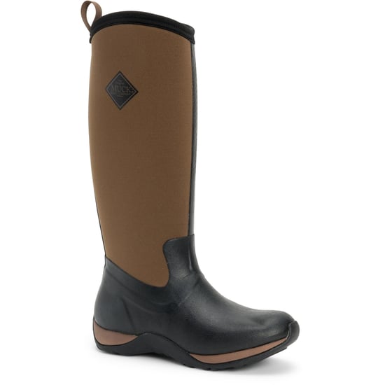 Muck Boots Arctic Adventure Zwarte/Bruine Regenlaarzen - Image 1