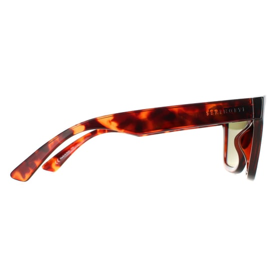 Serengeti Square Womens Shiny Red Tortoise Saturn Polarized 555nm Rolla