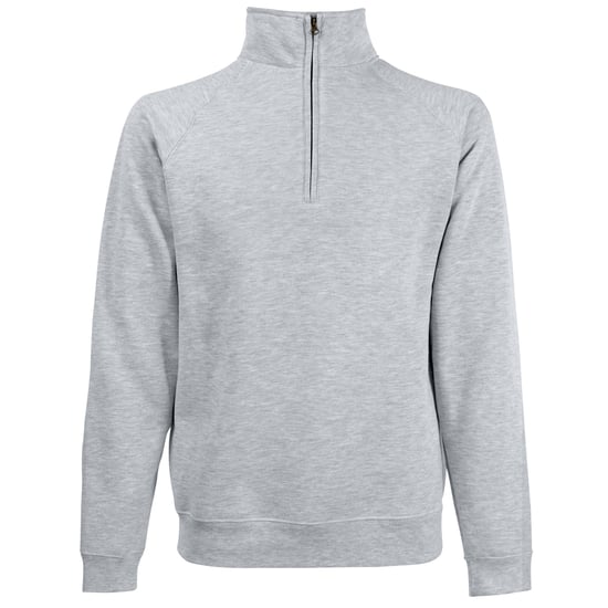 Fruit Of The Loom Heren Ritssluiting Neck Sweatshirt (Heather Grijs) - Image 1