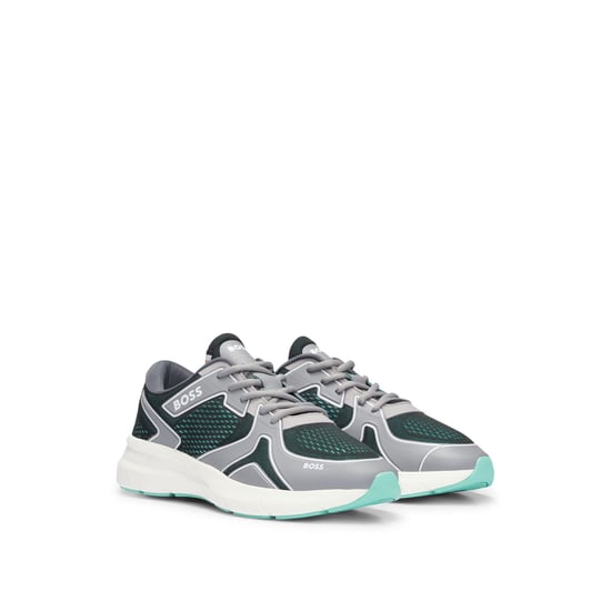 Heren Boss Owen hardlooptrainers in grijs - Image 2