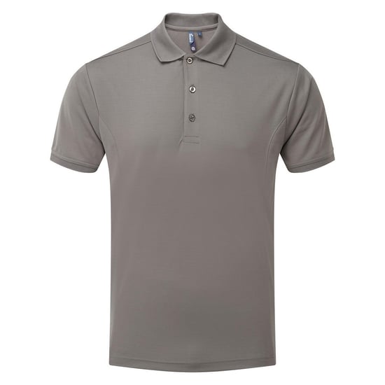 Premier Heren Coolchecker Poloshirt (Donkergrijs) - Image 1
