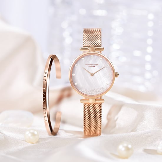 VICTORIA HYDE Horloge Geschenkset Parelwit/Rozegoud - Image 5
