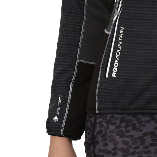 Regatta Dames/Dames Yare V Fleece (Zwart/Seal Grijs) - Image 6