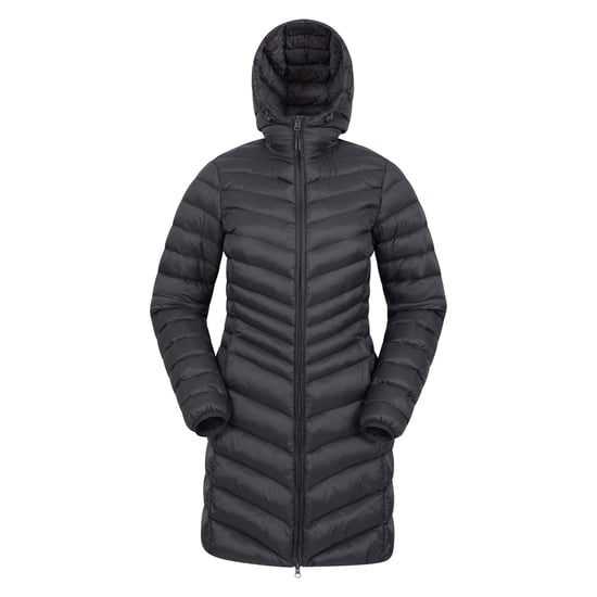 Mountain Warehouse Dames/Dames Florence lange gewatteerde jas (Zwart) - Image 1