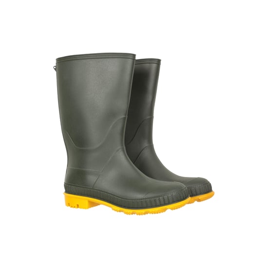 Mountain Warehouse Kinder/Kinder effen Wellington Laarzen (Kaki Groen) - Image 1