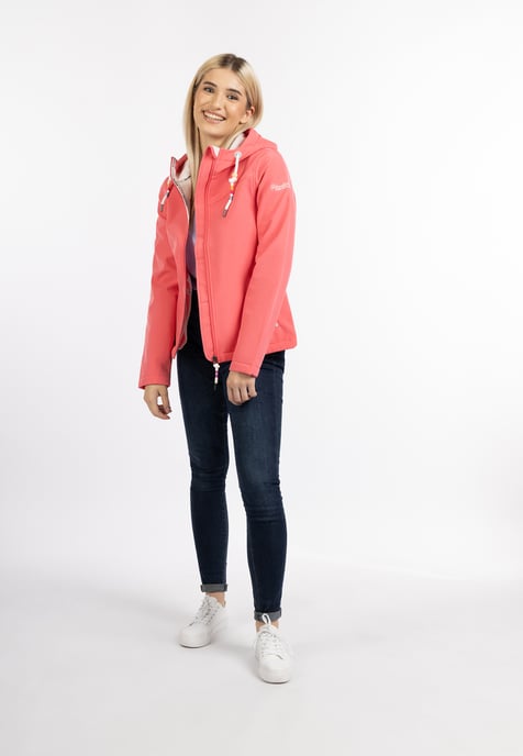 Schmuddelwedda softshell jas Dames KORAAL ROZE-280 - Image 2