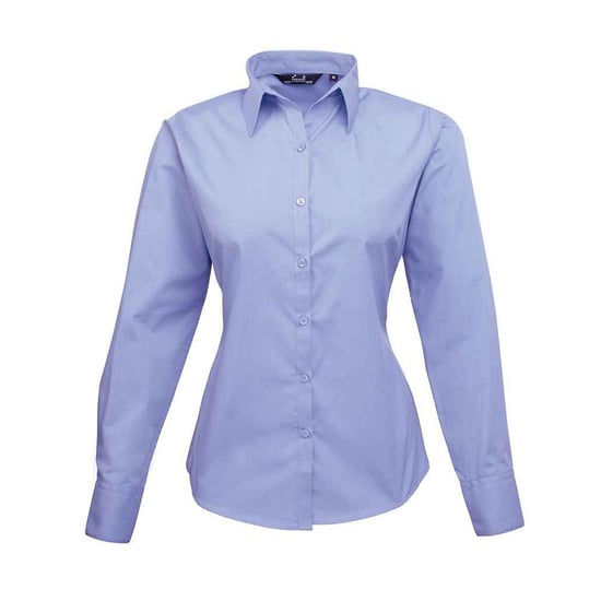 Premier Dames/Dames Shirt Met Lange Mouwen (Middenblauw) - Image 1