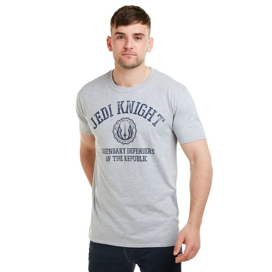 Star Wars Mens Legendary Defenders Of The Republic Jedi Knight Marl T-Shirt (Grey)