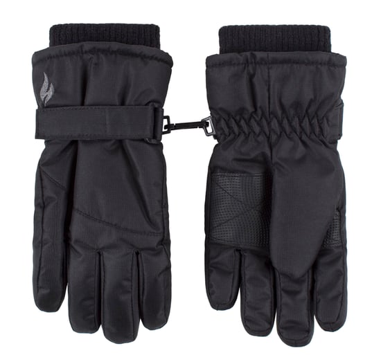 Jongens Winter Fleece Gevoerde Thermische Ski Sneeuw Handschoenen - Zwart - Image 1