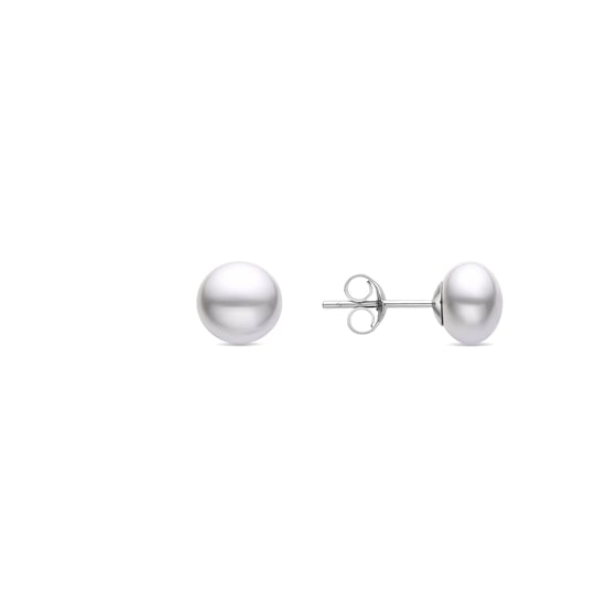 Luxenter Nandi 925 Sterling Zilver en Wit Rhodium Geplateerde Parel Oorbellen - Image 1