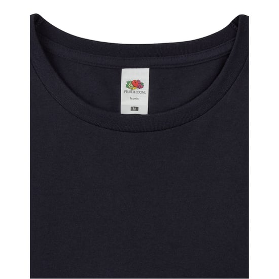 Fruit of the Loom Unisex Adult Iconic T-shirt met lange mouwen (Deep Navy) - Image 3