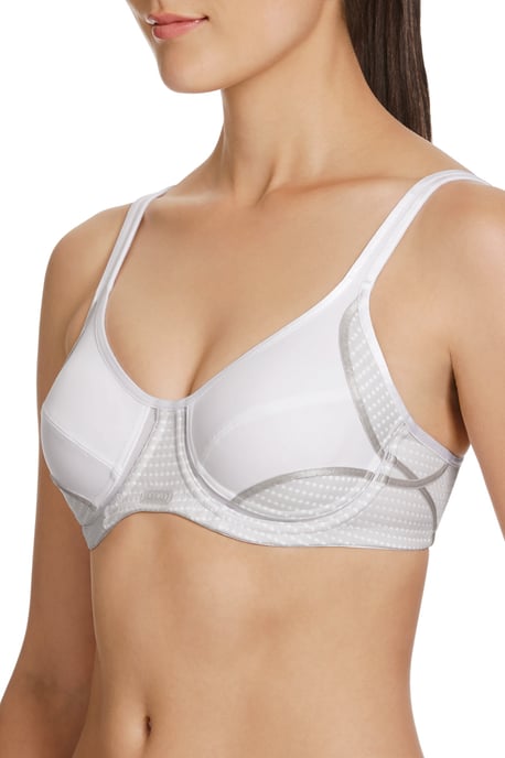 Electrify Mesh Wired Bra - White