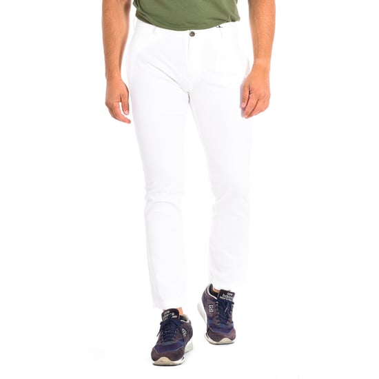Long trousers with straight cut and hems TMT014-TL121 for men