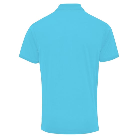 Premier Heren Coolchecker Pique korte mouw Polo T-Shirt (Turquoise) - Image 2